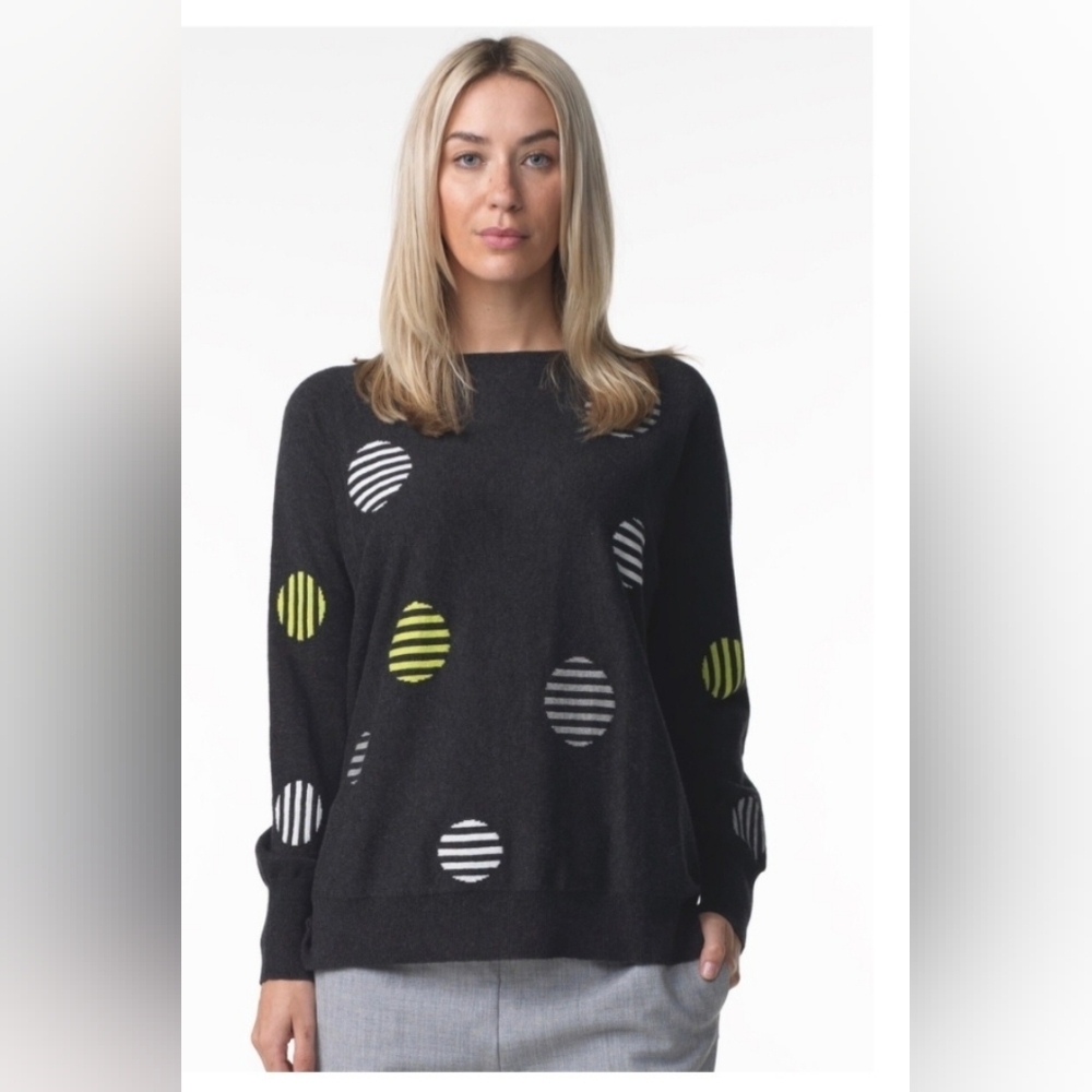 Zacket & Plover Stripe Spot Sweater. Size M